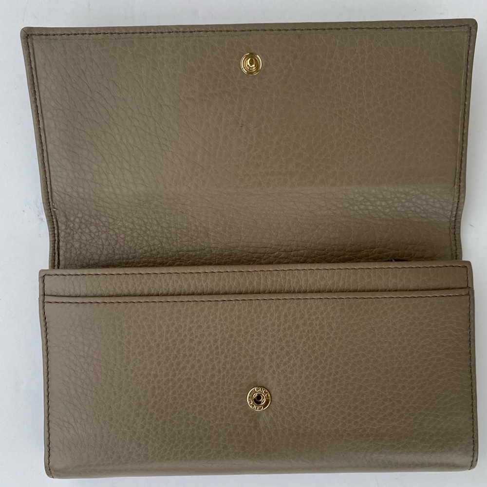 Gucci Soho Interlocking G Leather Continental Snap/Flap Closure Wallet - Picture 3 of 14